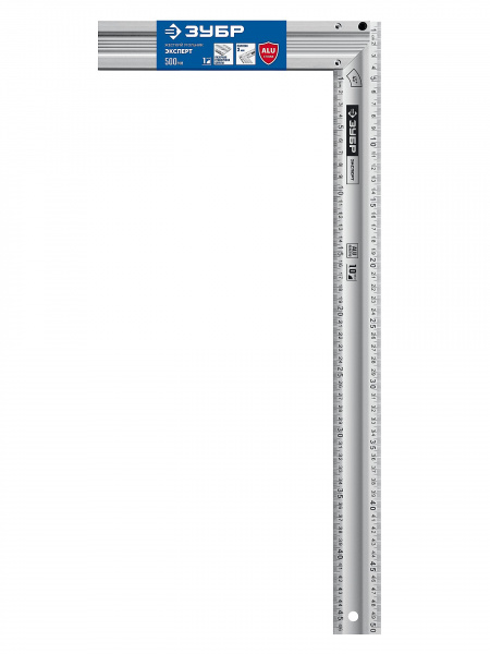 ЗУБР ЭКСПЕРТ 500 мм, жесткий столярный угольник, Профессионал (34392-50)