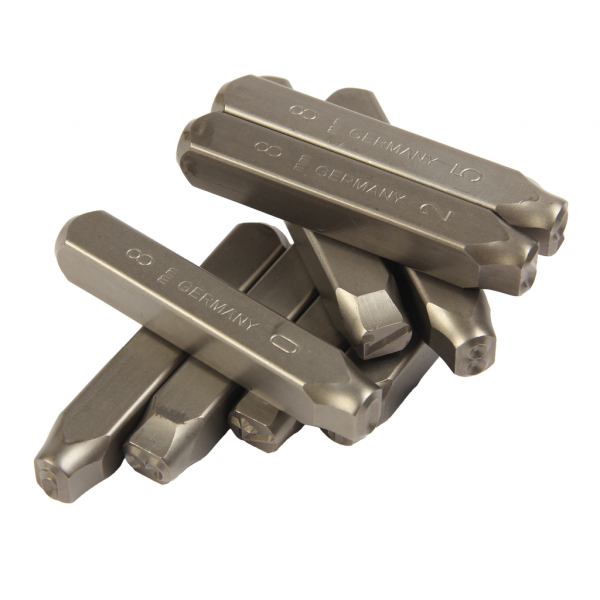 JTC Клейма цифровые 8мм (HRC 60+-2град. DIN 1451) JTC