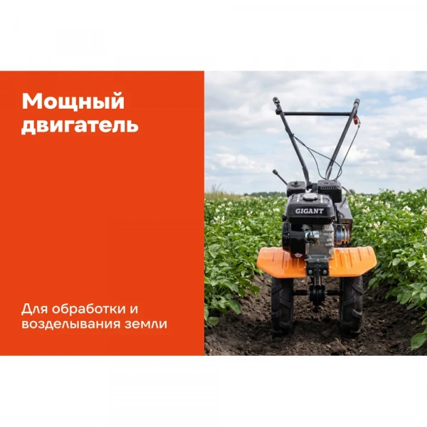 Мотоблок Gigant 7,8 л.с., ш.в.90 см, 3 вперед/1 назад GSK-04