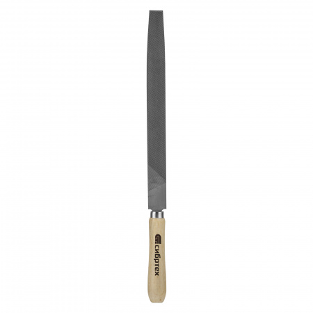 Напильник плоский, 250 мм, деревянная ручка Сибртех