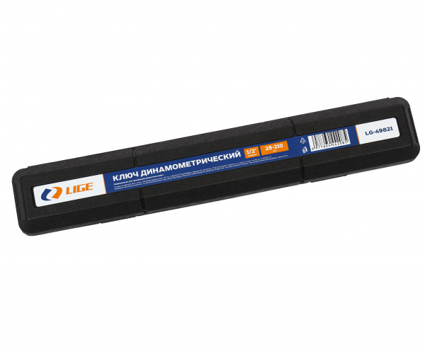Ключ динамометрический 1/2" (28-210Nm) L-465мм в кейсе LG-49821 LIGE /1/10 NEW