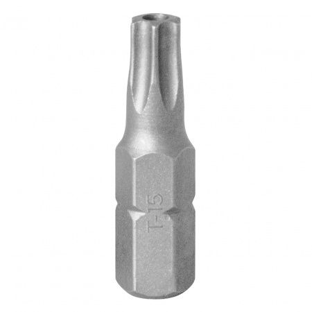 Вставка (бита) торцевая 1/4", Torx, T15, 25, с отверстием KING TONY 102515U