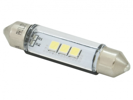 Автолампа C5W (SV8.5/8) LED 43мм WHITE Ultinon Pro6000 6000K 100Лм 12V PHILIPS /1/10