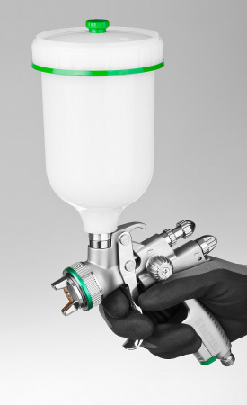 KRAFTOOL JETA 1000, HVLP, 1.3 мм, пневматический краскопульт с верхним бачком (06559-1.3)
