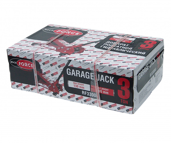 Домкрат гидравлический RF-33004 подкатной 3т (выс.подъема 130-495мм) ROCKFORCE /1