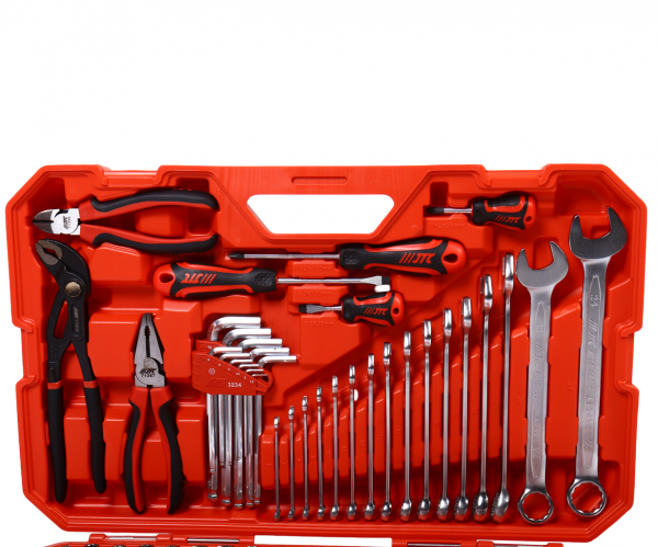 JTC Набор инструментов 146 предметов слесарно-монтажный 1/2",1/4" 6-ти гран.в кейсе JTC