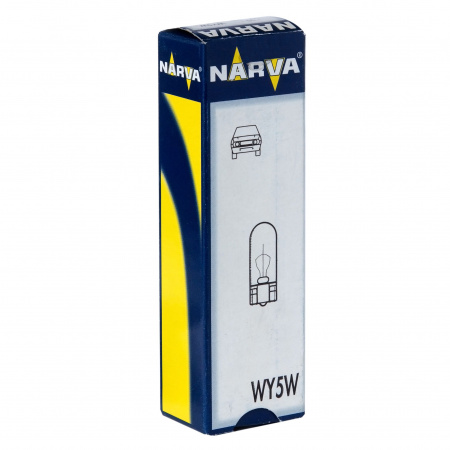 Автолампа WY5W (W2.1*9.5d) YELLOW 12V NARVA /10/200