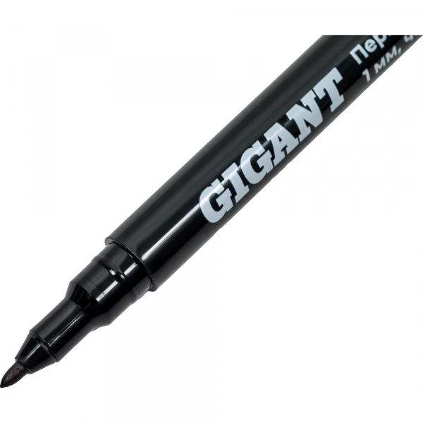 Перманентный маркер Gigant 1 мм черный GPMB-1