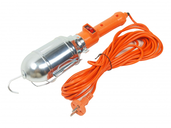 Лампа переносная LP-22010 под лампу E27 до 60W, 220V, длина провода 10м /1 Лампа переносная LP-22010 под лампу E27 до 60W, 220V, длина провода 10м /1