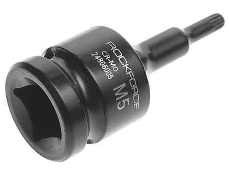 Головка-бита SPLINE ударная 1/2", M5 ROCKFORCE RF-24806005 /1/10/300