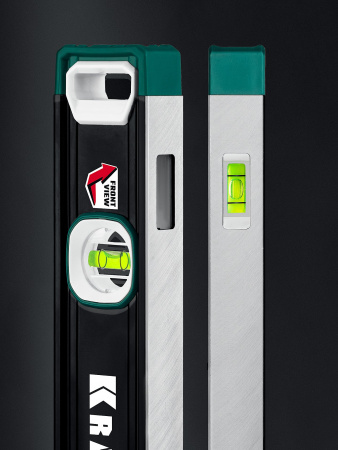 KRAFTOOL A-RATE CONTROL, 400 мм, точность 0.3 мм/м, с инновационным зеркальным глазком, сверхпрочный уровень (34986-40)