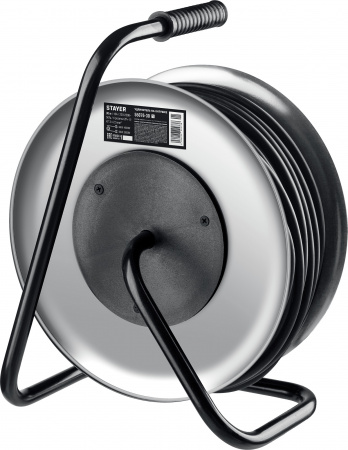 STAYER PRO-325, КГ, 3 х 2.5 мм2, 30 м, 4000 Вт, IP44, силовой удлинитель на стальной катушке (55076-30)