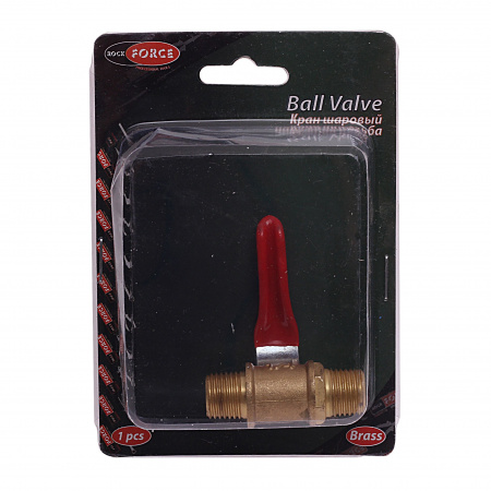 Кран воздушный RF-SP019/1/4  шаровый наруж. резьба 1/4"х1/4" в блистере ROCKFORCE /1