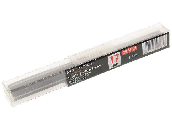 Развертка RF-290117 ручная (прямая) 17мм, в пластиковом футляре ROCKFORCE /1/50