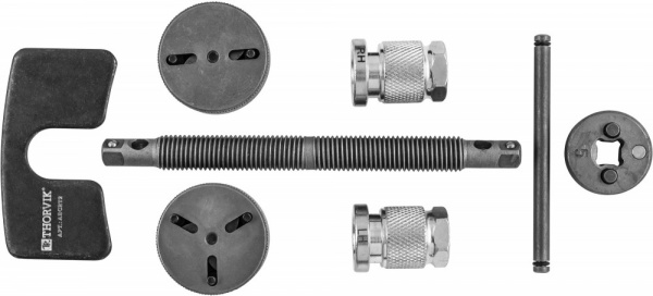 ABCRT2 Приспособление для возврата поршней дисковых тормозных механизмов в наборе, 7 предметов