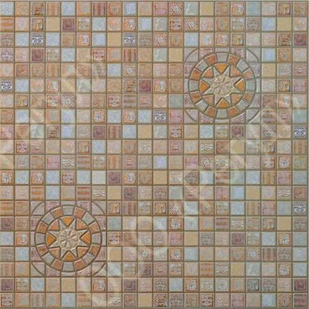 Панель стеновая ПВХ медальон коричневый 0,96х0,48м Регул (10)