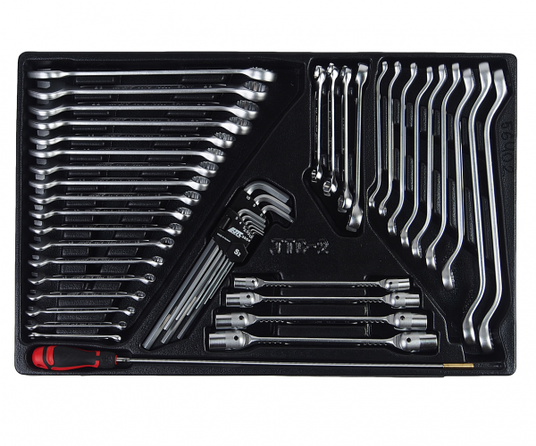 JTC Набор инструментов для тележки инструментальной JTC-5640 (2-я секция) 45 предметов JTC