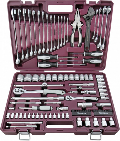 TS101 Набор инструмента универсальный 1/4", 1/2"DR, 101 предмет TS101 Набор инструмента универсальный 1/4", 1/2"DR, 101 предмет