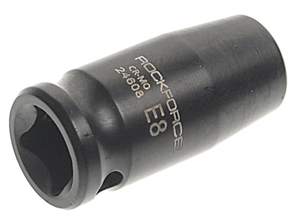 Головка торцевая TORX ударная 1/4", E8 ROCKFORCE RF-24608 /1/10/420
