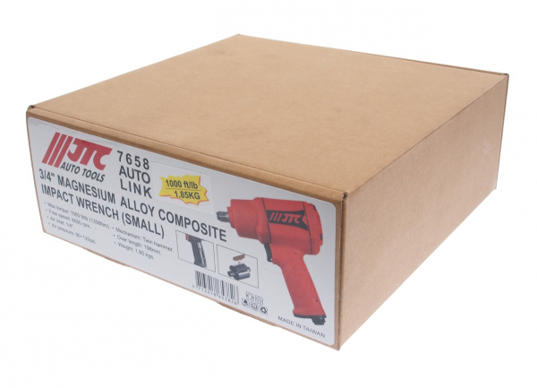 JTC Гайковерт пневматический 3/4" 1356Нм 8500об/мин. 90-120PSI JTC