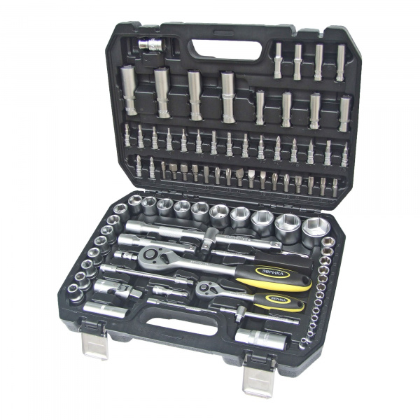 Набор торцевых головок ER-80094 1/4"&1/2"DR 6-гранный 94 предмета  ЭВРИКА 1/3 Набор торцевых головок ER-80094 1/4"&1/2"DR 6-гранный 94 предмета  ЭВРИКА 1/3