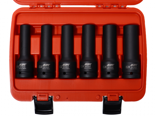 JTC Набор головок торцевых 3/4" TORX (E18-E28) ударных глубоких JTC