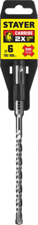 STAYER 6 x 160 мм, SDS-plus бур, Professional (2930-160-06)