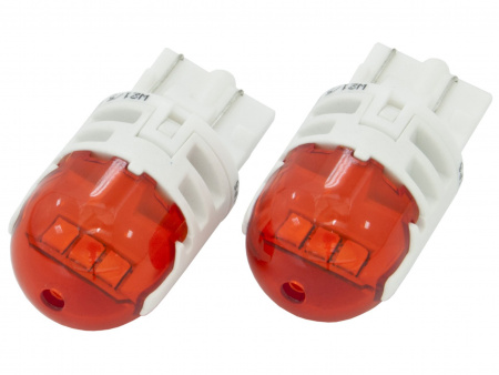 Автолампа W21/5W (W3*16q) LED AMBER Ultinon Pro6000 80/16Лм (2шт) 12V PHILIPS /1