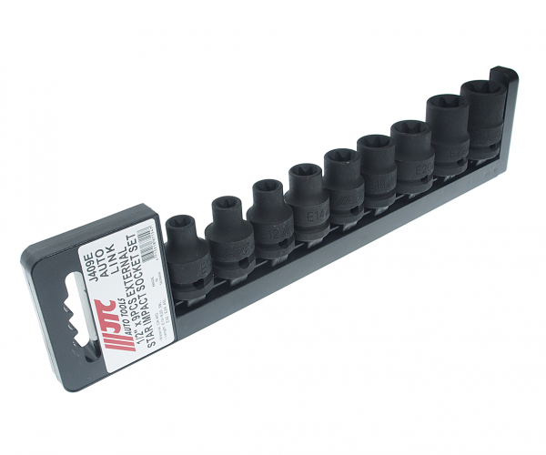 JTC Набор головок торцевых 1/2" TORX Е10-Е24 ударных 9 предметов JTC JTC Набор головок торцевых 1/2" TORX Е10-Е24 ударных 9 предметов JTC