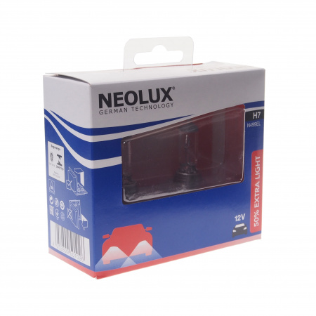 Автолампа H7 (55) PX26d+50% EXTRA LIGHT (бокс, 2шт) 12V NEOLUX /1/10