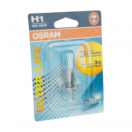 Автолампа H1 (55) P14.5s ULTRA LIFE (блистер) 12V OSRAM /1/10