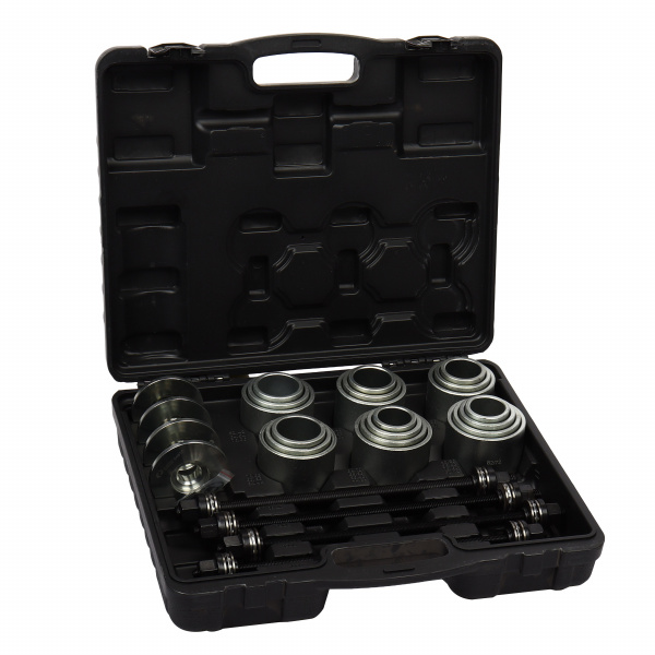 Набор для замены сайлентблоков, втулок и подшип 28пр.(75,77,80,85мм; M10, M12, M14, M16 L-350мм; Ø: 34-82мм L-55мм) в кейсе LG-94610 LIGE /1 NEW Набор для замены сайлентблоков, втулок и подшип 28пр.(75,77,80,85мм; M10, M12, M14, M16 L-350мм; Ø: 34-82мм L-55мм) в кейсе LG-94610 LIGE /1 NEW
