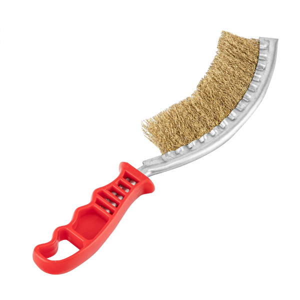Щетка металлическая изогнутая, пластиковая ручка Matrix