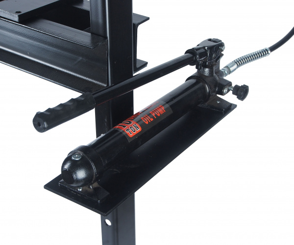 Пресс ER-40012 напольный гидравлический 12т с ручным приводом и манометром (ход штока 135мм, рабочий диапазон 90-858мм) ЭВРИКА /1 NEW