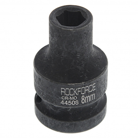 Головка торцевая  8мм 1/2" 6-гранная ударная L=40мм ROCKFORCE RF-44508 /1/360