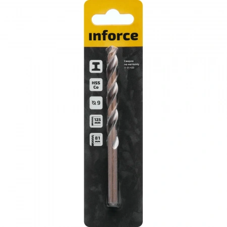 Сверло по металлу HSS-CO (9x125x81 мм) Inforce 11-01-439