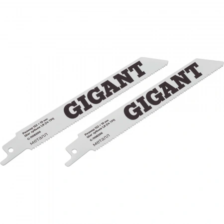Пилки для сабельной пилы Gigant BIM по металлу шаг 152*19*0.9мм 1.8мм-14TPI 2шт. G-1108206