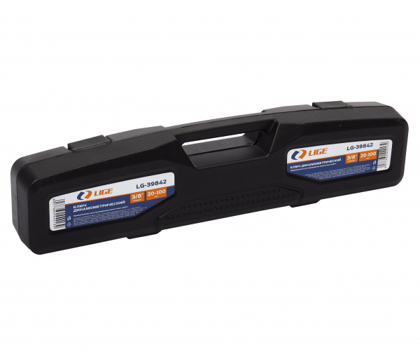 Ключ динамометрический 3/8" (20-100Nm) L-415мм в кейсе LG-39842 LIGE /1/10 NEW