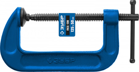 ЗУБР ПСС-130, 125 мм,чугунная струбцина тип С (G-образная), Профессионал (32245-125)