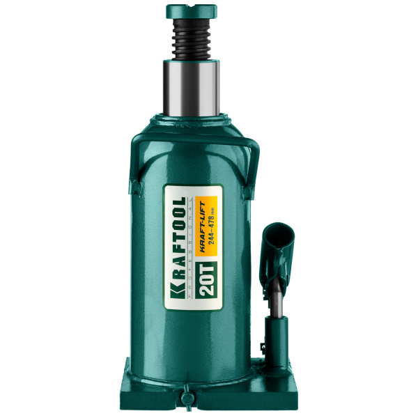 KRAFTOOL KRAFT-LIFT, 20 т, 244 - 478 мм, бутылочный гидравлический домкрат (43462-20) KRAFTOOL KRAFT-LIFT, 20 т, 244 - 478 мм, бутылочный гидравлический домкрат (43462-20)