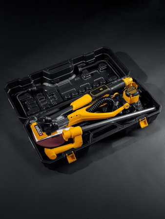 STEHER d225 мм, 500 Вт, подсветка, бесщеточная шлифовальная машина для стен (жираф), кейс (DWB-500)