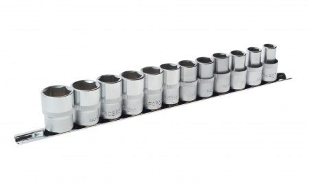 Набор торцевых головок RF-4121-5: 1/2"DR 6-гранных 12пр. (на планке) ROCKFORCE /1/5/10
