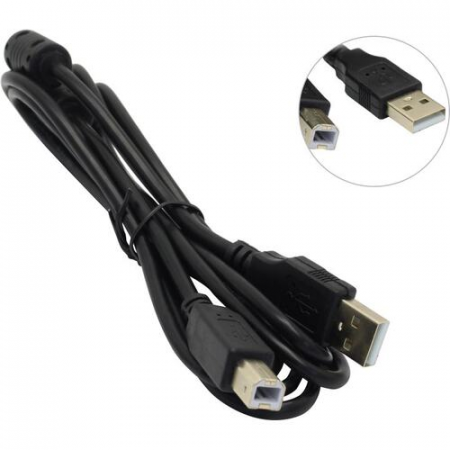 Кабель USB 2.0 A -> B 5bites UC5010-018A 1.8 метра, черный