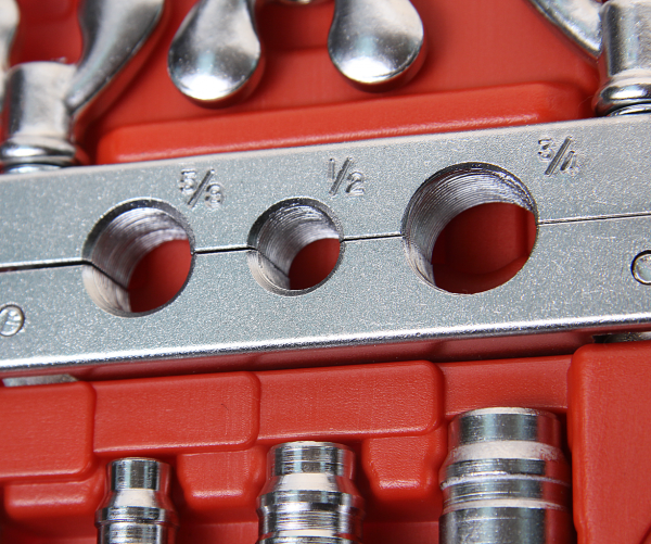 JTC Набор инструментов для резки и развальцовки трубок (JW0062S) дюймовые размеры 9 предметов кейс JTC