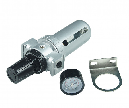 Фильтр влагоотделитель c индикатором давления для пневмосистемы 1/2"(10bar температура воздуха 5-60С.10Мк ) ROCKFORCE /1