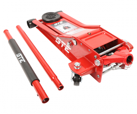 GTE Домкрат подкатной 3т 75-505мм двухпоршневой низкопрофильный GTE