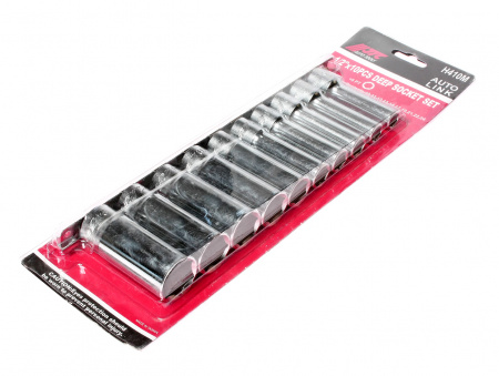 JTC Набор головок торцевых 1/2" 6-ти гранных 10-24мм глубоких L=76мм 10 предметов JTC JTC Набор головок торцевых 1/2" 6-ти гранных 10-24мм глубоких L=76мм 10 предметов JTC