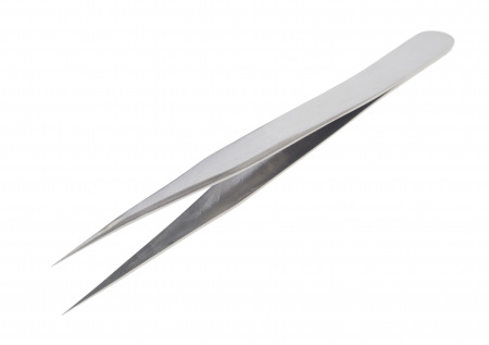 Пинцет RF-6941110 прямой (L-125мм), в блистере ROCKFORCE /1/10