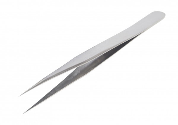 Пинцет RF-6941110 прямой (L-125мм), в блистере ROCKFORCE /1/10