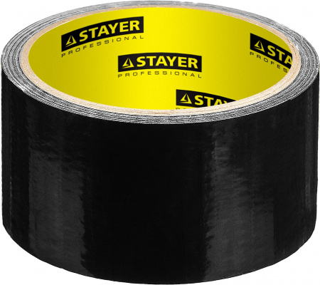 STAYER 48 мм, 10 м, черная, Армированная лента, PROFESSIONAL (12086-50-10)